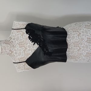 Womens Zara faux leather top size M